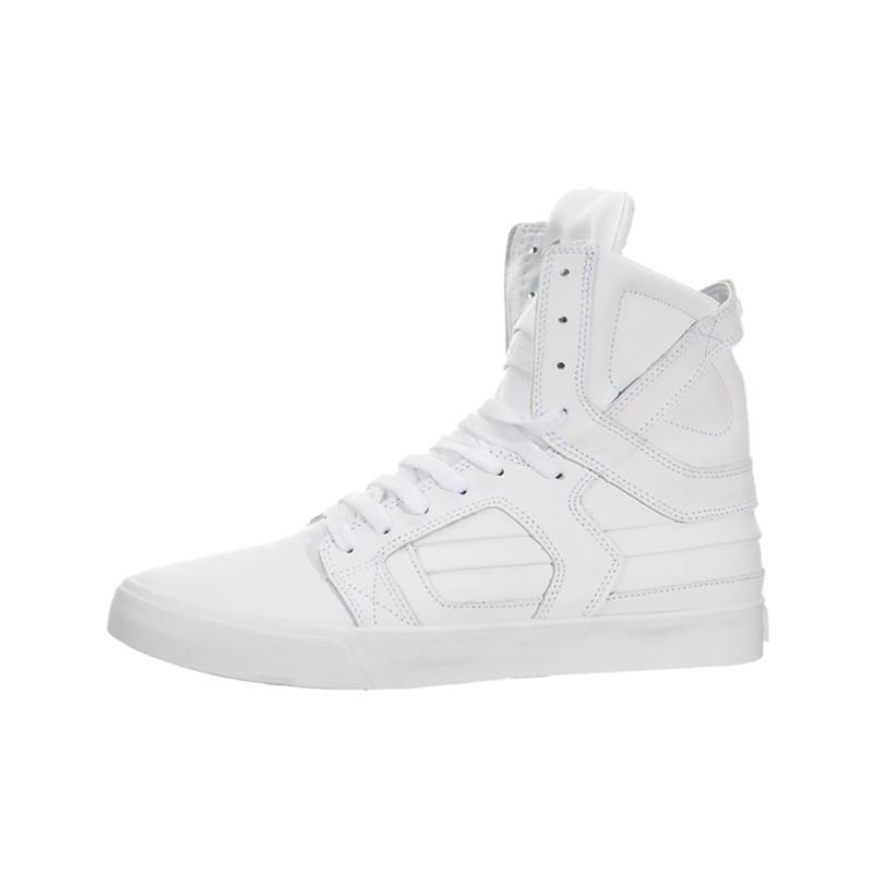 Buty Supra SKYTOP II - Sneakersy Wysokie Męskie - Białe (BOAN-26970)